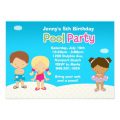 Pool Party Invitation For Kids