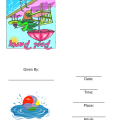 Pool Party Invitation Free Printable