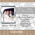 Free Printable 25th Wedding Anniversary Invitation