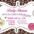 Free Printable Zebra Print Baby Shower Invitation