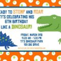 Free Printable Dinosaur Birthday Invitation