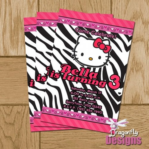 Printable Hello Kitty Invitations Personalized Printable Hello Kitty Invitations Personalized