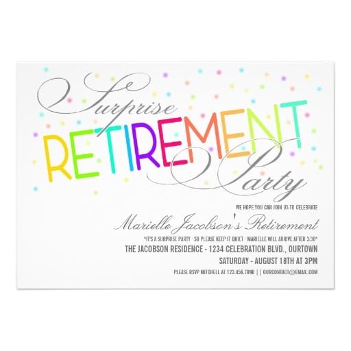 Printable Surprise Retirement Party Invitations