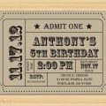 Free Printable Ticket Stub Invitation