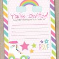 Roller Skate Party Invitation Free Printable