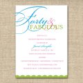 Wording For 40th Birthday Invitation