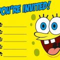 Spongebob Birthday Invitation Layout