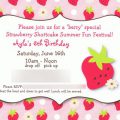 Strawberry Shortcake Invitation