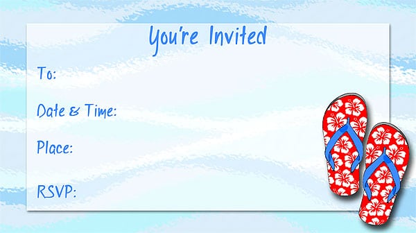 Summer Party Invitations Free Printable Summer Party Invitations Free Printable