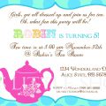 Tea Party Invitation Template For Kids