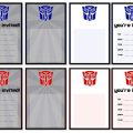 Transformer Invitation Template Printable