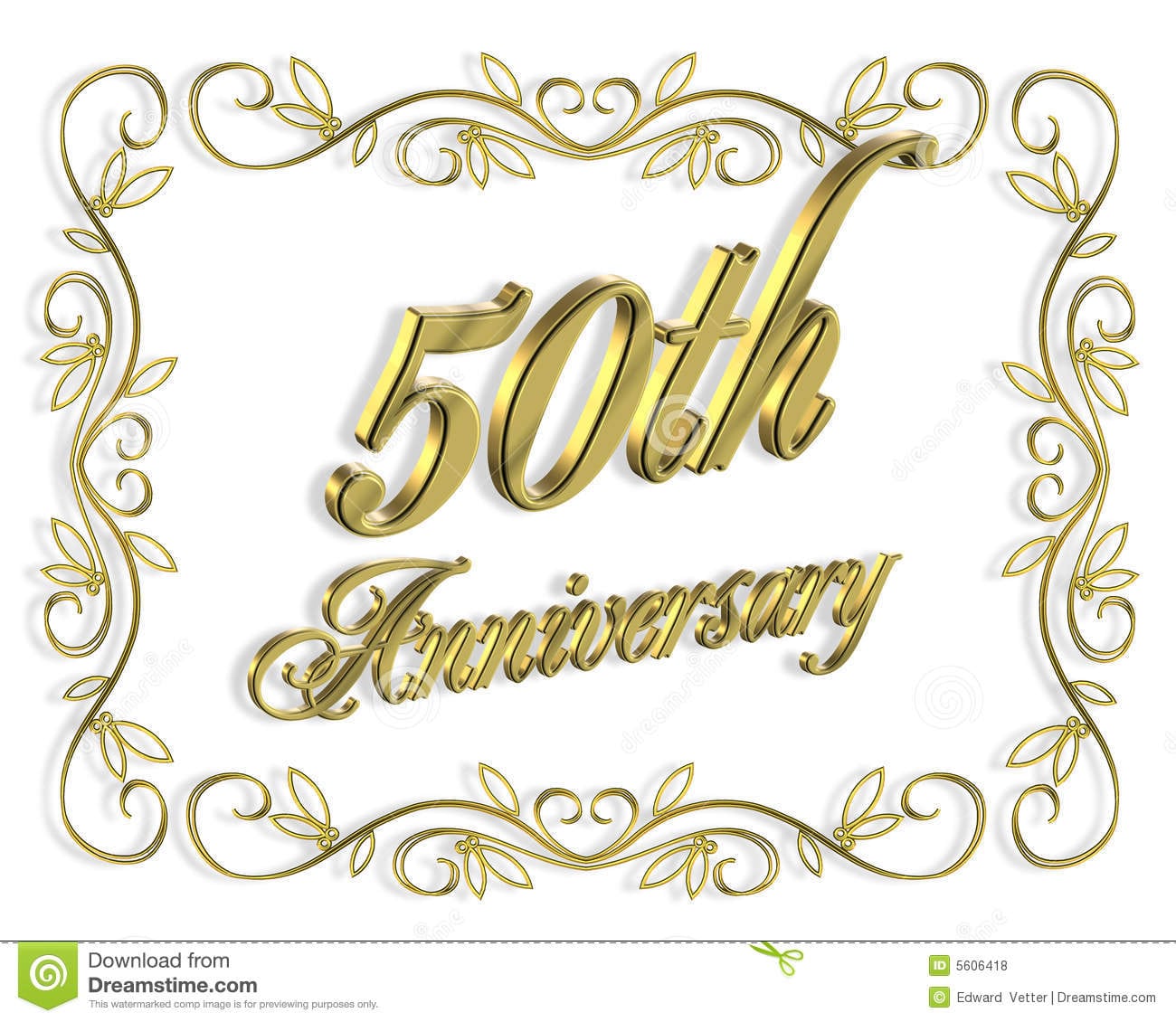 Anniversary Invitation 50th