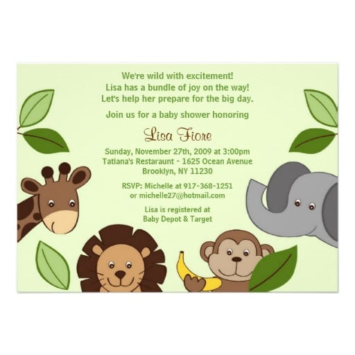 Baby Animal Invitations