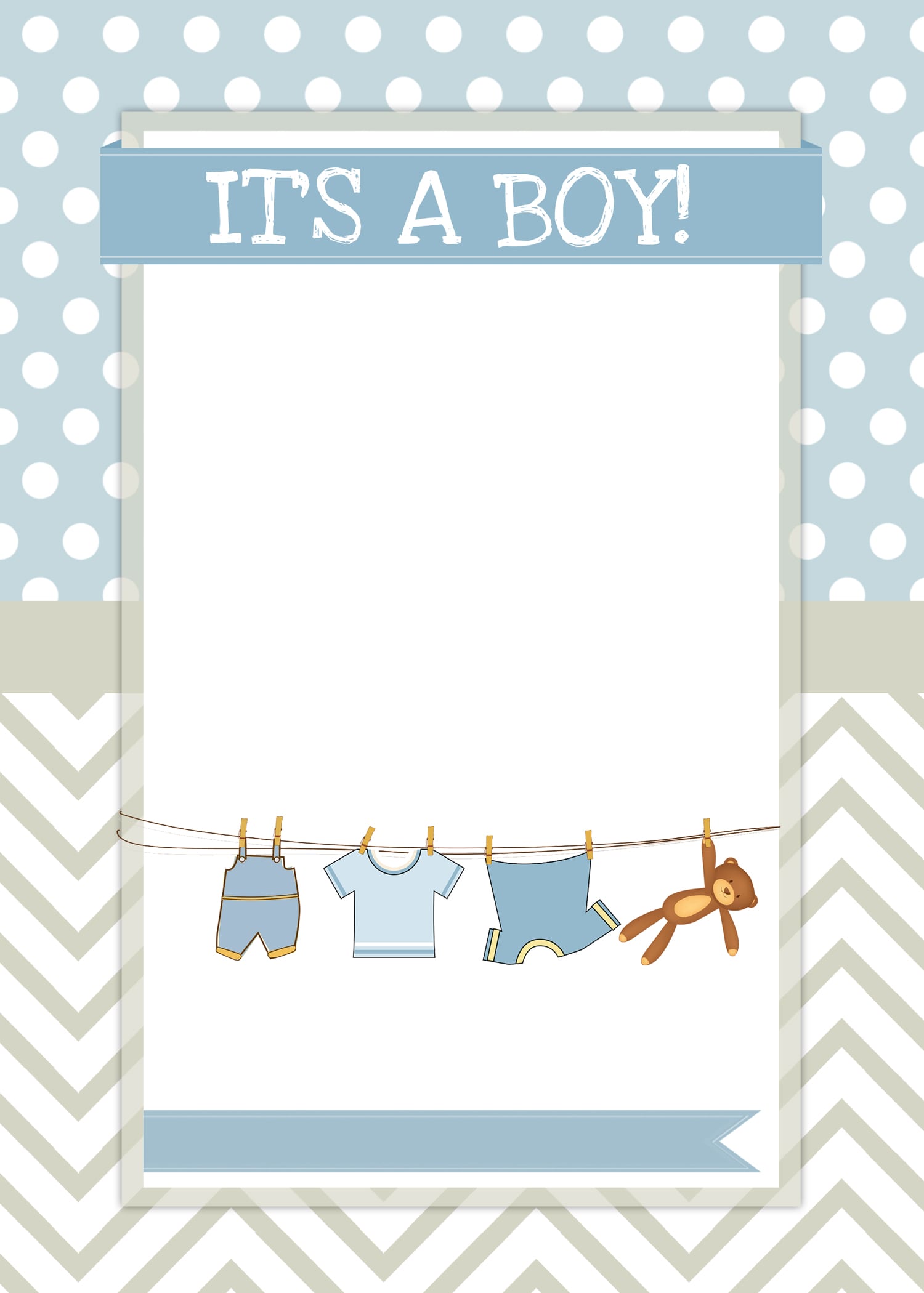 Babyshower Invitation Printable For Boys