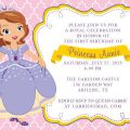 Free Princess Sofia Invitation Template