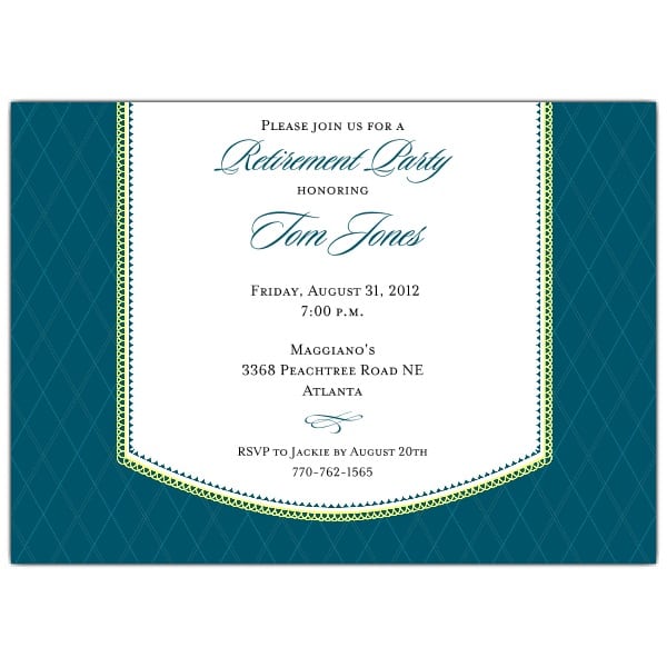 Retirement Dinner Invitations Ideas