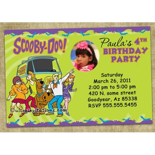 Scooby Doo Birthday Invitations Printable
