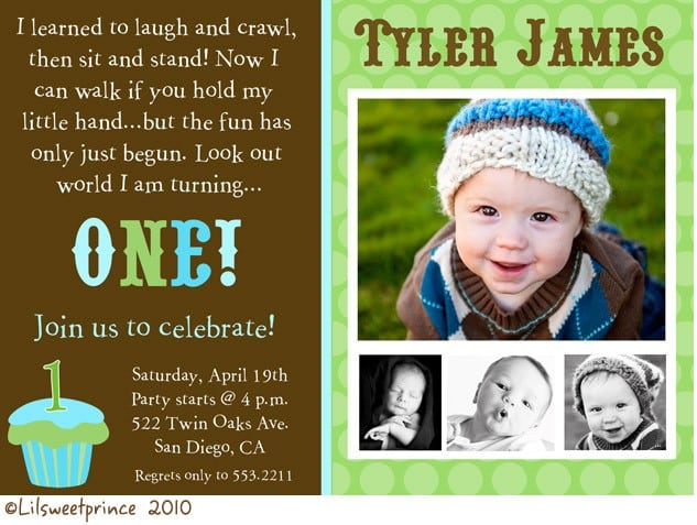1st Birthday Invitation Boy Free