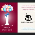 1st Birthday Invitation Template Free