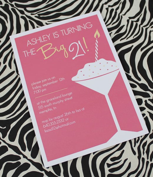 Downloadable 21st Birthday Invitation Templates Free Printable