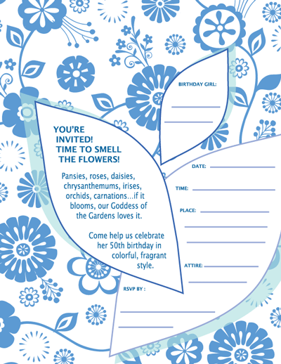 50th Birthday Invitations Printable Free