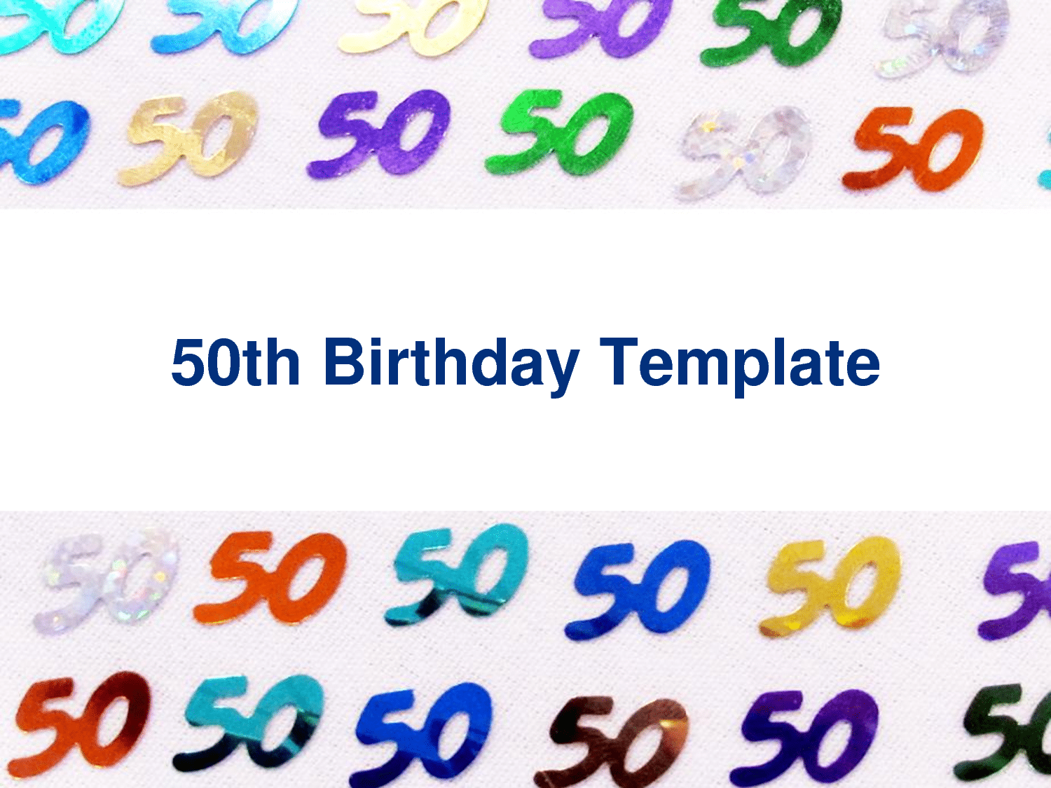 50th Invitation Template Free