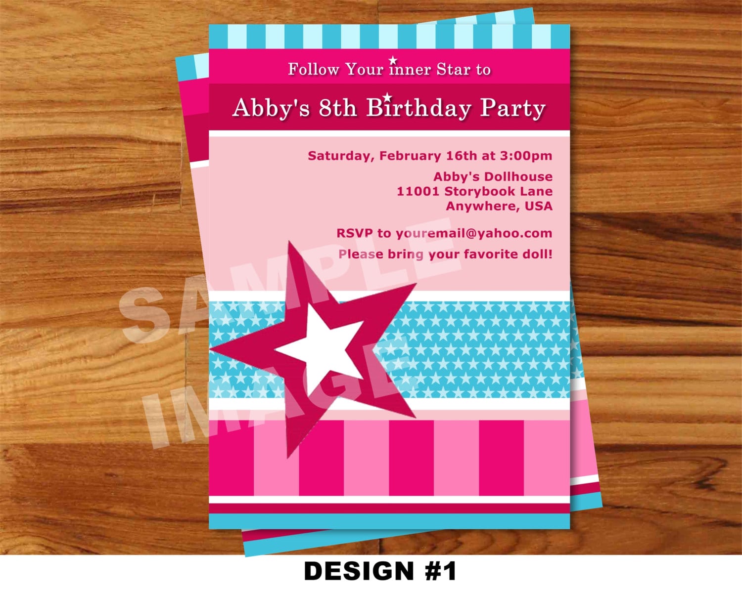 American Girl Doll Free Party Invitation