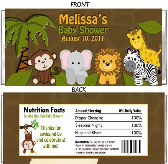 Animal Print Baby Shower Invitation Templates