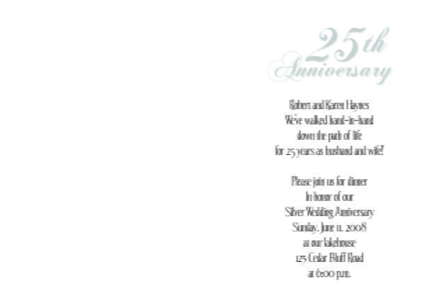 Anniversary Invitation That I Can Printable Free