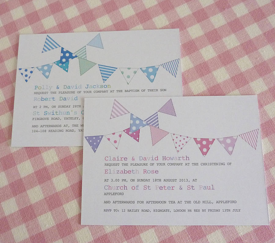 Baby Christening Party Invitations