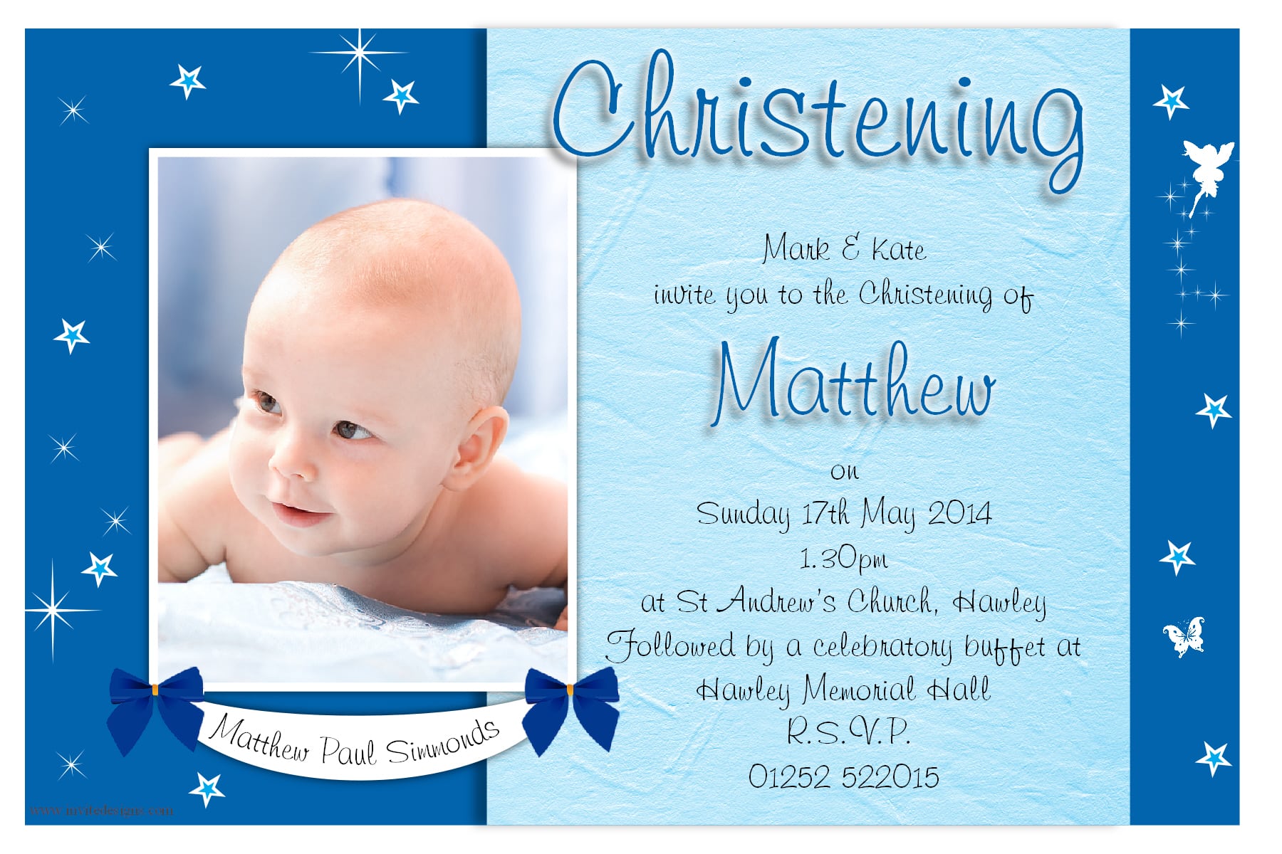 Christening Party Invitation