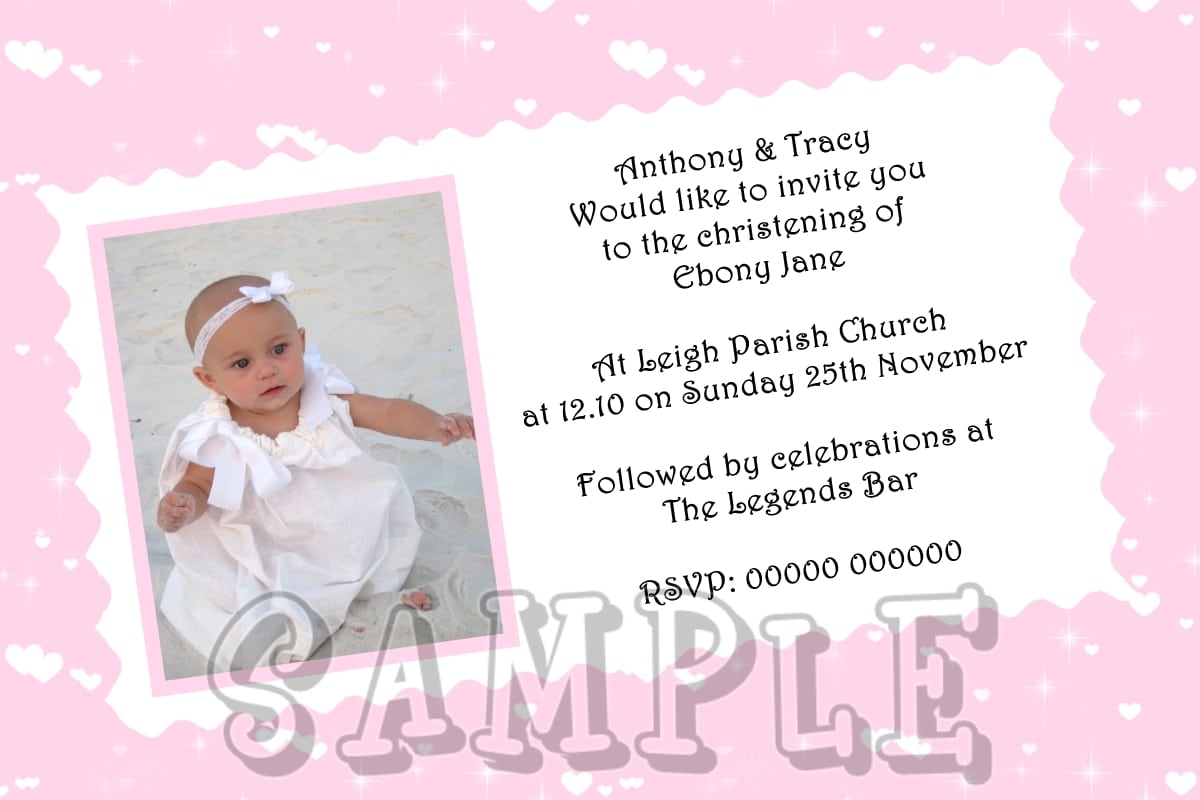 Christening Party Invitations