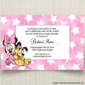 Baby Minnie Mouse Baby Shower Invitation