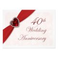 Free 40th Anniversary Invitation Template
