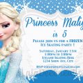Frozen Free Editable Birthday Invitation