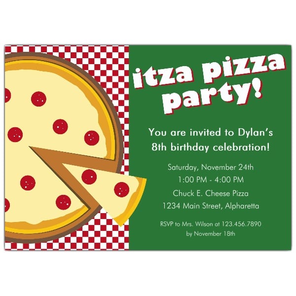 Free Pizza Invitation