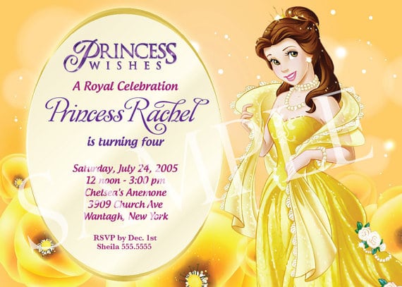 Free Princess Birthday Invitation Templates