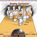 Free Bowling Party Invitation Printable