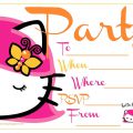 Free Printable Hello Kitty Graduation Invitation