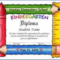 Free Template For Graduation Invitation Kindergarten