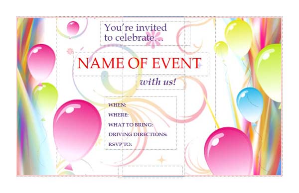Free Template Invitation Flyer