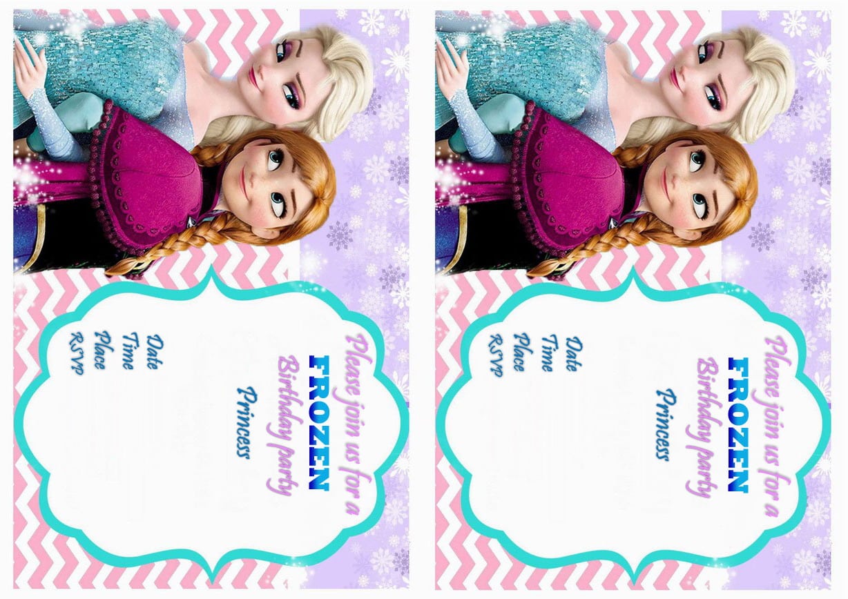 Frozen Sleepover Invitation
