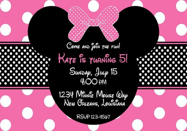 Hello Kitty And Minnie Mouse Invitation Pictures