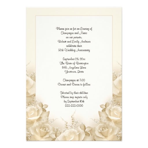 Invitation For Anniversary Dinner Invitation For Anniversary Dinner