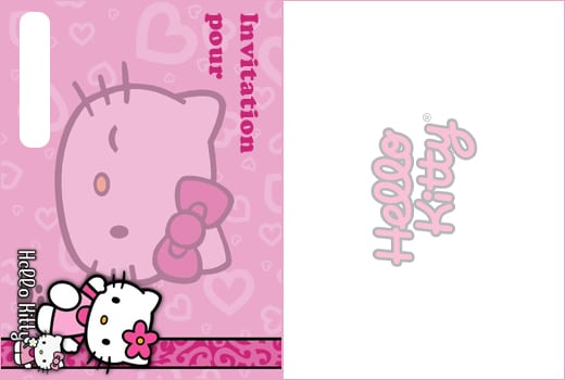 Invitation Hello Kitty   Imprimer