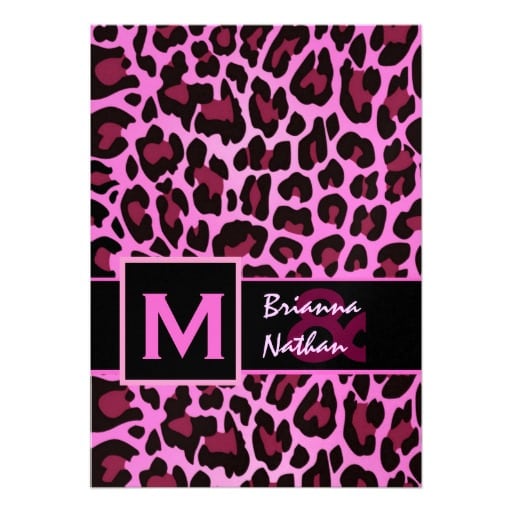 Leopard Print Invitation Template Free