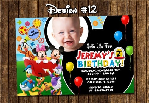 Mickey Mouse Clubhouse Birthday Invitations Printable