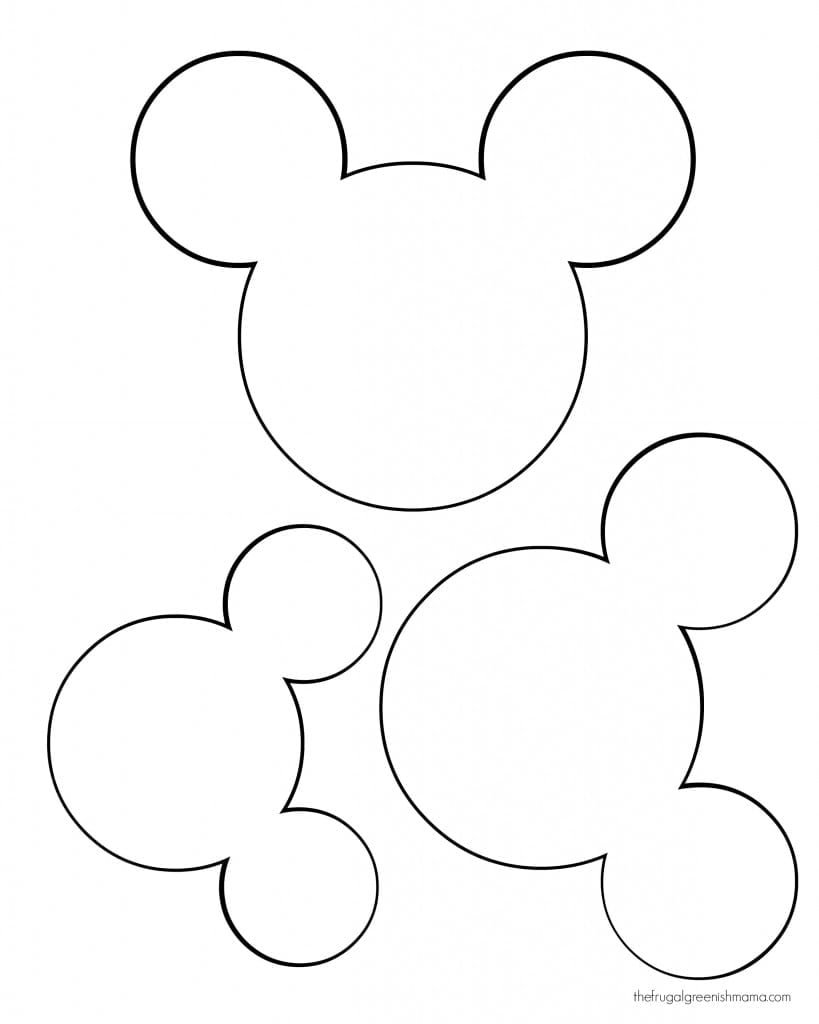 Mickey Mouse Head Template For Invitations