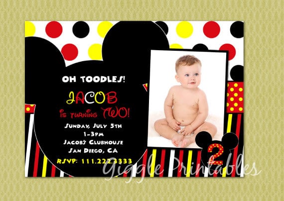 Mickey Mouse Invitation Costco
