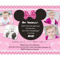 Minnie Mouse First Birthday Invitation Template